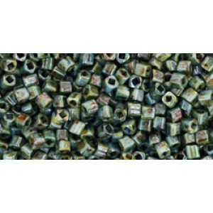 TOHO Cube 1,5mm HYBRID Opaque Luster - Transparent Green 100gr - TC-01-Y182