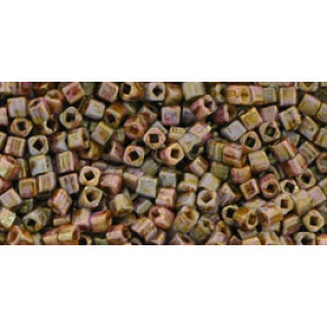 TOHO Cube 1,5mm HYBRID Luster - Opaque Gold/Smoky Topaz 100gr - TC-01-Y185