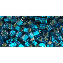 TOHO Cube 3mm Silver-Lined Teal 250gr - TC-03-27BD TOHO Cube 3mm Silver-Lined Teal 250gr - TC-03-27BD