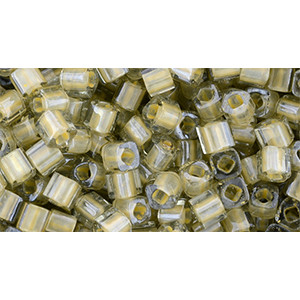 TOHO Cube 3mm Inside-Color Black Diamond/Orange Creme-Lined 250gr - TC-03-369