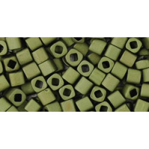 TOHO Cube 3mm Matte-Color Dk Olive 250gr - TC-03-617