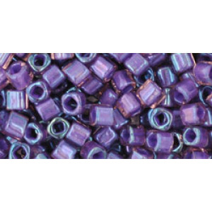 TOHO Cube 3mm Inside-Color Rainbow Rosaline/Opaque Purple-Lined 250gr - TC-03-928