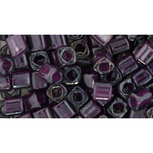 TOHO Cube 4mm Inside-Color Gray/Magenta-Lined 250gr - TC-04-1076