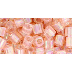 TOHO Cube 4mm Transparent-Rainbow Rosaline 250gr - TC-04-169