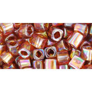 TOHO Cube 4mm Transparent-Rainbow Smoky Topaz 250gr - TC-04-177