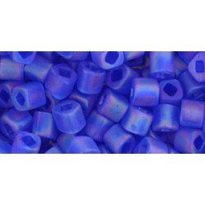 TOHO Cube 4mm Transparent-Rainbow-Frosted Sapphire 250gr - TC-04-178F