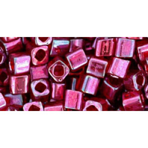 TOHO Cube 4mm Gold-Lustered Raspberry 250gr - TC-04-332