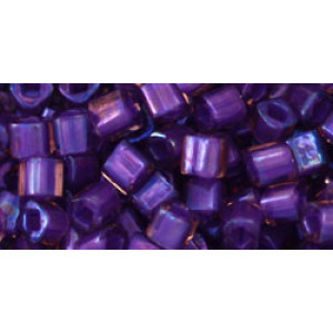 TOHO Cube 4mm Inside-Color Rainbow Rosaline/Opaque Purple-Lined 250gr - TC-04-928