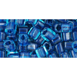 TOHO Cube 4mm Inside-Color Aqua/Capri-Lined 250gr - TC-04-932