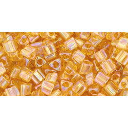 TOHO Triangle 8/0 Transparent-Rainbow Med Topaz 250gr - TG-08-162B