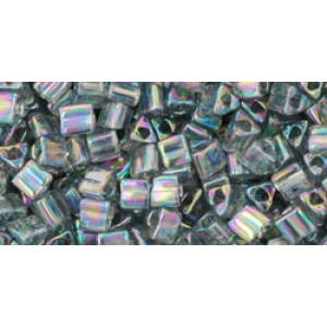 TOHO Triangle 8/0 Transparent-Rainbow Gray 250gr - TG-08-176B