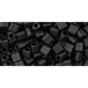 TOHO Triangle 8/0 Opaque-Frosted Jet 250gr - TG-08-49F