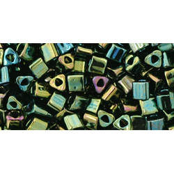 TOHO Triangle 8/0 Metallic Iris - Green/Brown 250gr - TG-08-84