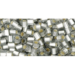 TOHO Hexagon 8/0 Silver-Lined Frosted Black Diamond 250gr - TH-08-29AF TOHO Hexagon 8/0 Silver-Lined Frosted Black Diamond 250gr - TH-08-29AF