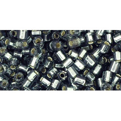 TOHO Hexagon 8/0 Silver-Lined Gray 250gr - TH-08-29B TOHO Hexagon 8/0 Silver-Lined Gray 250gr - TH-08-29B