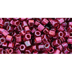 TOHO Hexagon 8/0 Gold-Lustered Raspberry 250gr - TH-08-332 TOHO Hexagon 8/0 Gold-Lustered Raspberry 250gr - TH-08-332