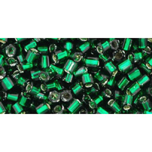 TOHO Hexagon 8/0 Silver-Lined Green Emerald 250gr - TH-08-36