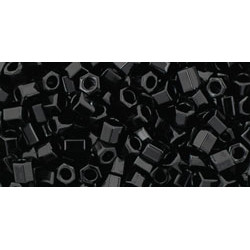 TOHO Hexagon 8/0 Opaque Jet 250gr - TH-08-49 TOHO Hexagon 8/0 Opaque Jet 250gr - TH-08-49