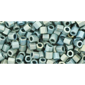 TOHO Hexagon 8/0 Higher-Metallic Frosted Blue Haze 250gr - TH-08-512F