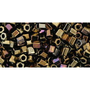 TOHO Hexagon 8/0 Metallic Iris - Brown 250gr - TH-08-83