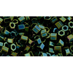 TOHO Hexagon 8/0 Metallic Iris - Green/Brown 250gr - TH-08-84 TOHO Hexagon 8/0 Metallic Iris - Green/Brown 250gr - TH-08-84