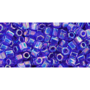 TOHO Hexagon 8/0 Transparent-Rainbow Cobalt 250gr - TH-08-87
