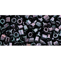 TOHO Hexagon 8/0 Metallic Amethyst Gun Metal 250gr - TH-08-90 TOHO Hexagon 8/0 Metallic Amethyst Gun Metal 250gr - TH-08-90
