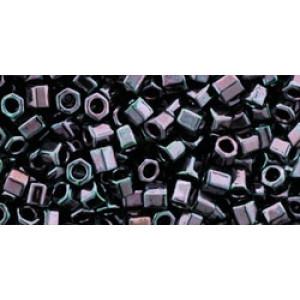 TOHO Hexagon 8/0 Metallic Amethyst Gun Metal 250gr - TH-08-90