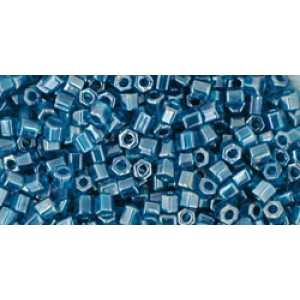 TOHO Hexagon 11/0 Transparent-Lustered Teal 250gr - TH-11-108BD