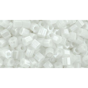 TOHO Hexagon 11/0 Opaque-Lustered White 250gr - TH-11-121