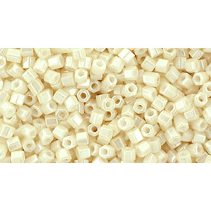 TOHO Hexagon 11/0 Opaque-Lustered Lt Beige 250gr - TH-11-123L