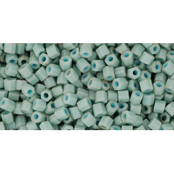 TOHO Hexagon 11/0 Opaque-Pastel-Frosted Lt Turquoise 250gr - TH-11-1612F
