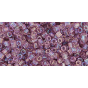TOHO Hexagon 11/0 Transparent-Rainbow Lt Amethyst 250gr - TH-11-166