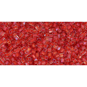 TOHO Hexagon 11/0 Inside-Color Luster Crystal/Tropical Sunset-Lined 250gr - TH-11-190