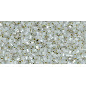 TOHO Hexagon 11/0 Silver-Lined Milky White 250gr - TH-11-2100