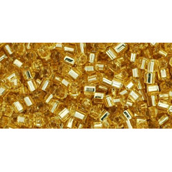 TOHO Hexagon 11/0 Silver-Lined Lt Topaz 250gr - TH-11-22