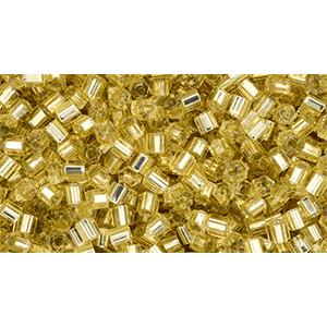 TOHO Hexagon 11/0 Silver-Lined Lt Topaz 250gr - TH-11-22A