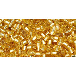 TOHO Hexagon 11/0 Silver-Lined Med Topaz 250gr - TH-11-22B