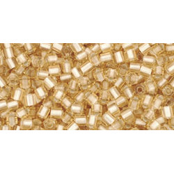 TOHO Hexagon 11/0 Silver-Lined Frosted Lt Topaz 250gr - TH-11-22F