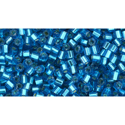 TOHO Hexagon 11/0 Silver-Lined Aqua 250gr - TH-11-23BD