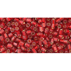 TOHO Hexagon 11/0 Silver-Lined Ruby 250gr - TH-11-25C