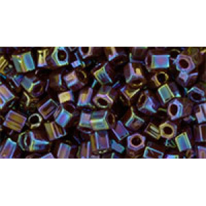 TOHO Hexagon 11/0 Opaque-Rainbow Oxblood 250gr - TH-11-406