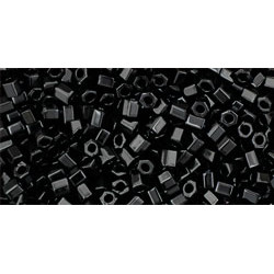 TOHO Hexagon 11/0 Opaque Jet 250gr - TH-11-49