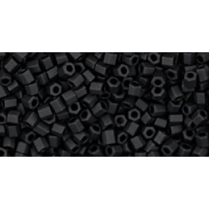 TOHO Hexagon 11/0 Opaque-Frosted Jet 250gr - TH-11-49F