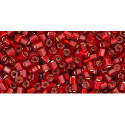 TOHO Hexagon 11/0 Transparent Ruby 250gr - TH-11-5C
