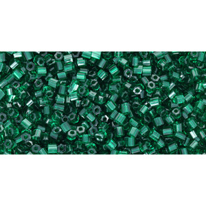 TOHO Hexagon 11/0 Transparent Green Emerald 250gr - TH-11-939