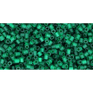 TOHO Hexagon 11/0 Transparent Frosted Green Emerald 250gr - TH-11-939F