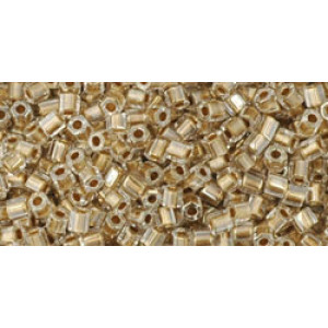 TOHO Hexagon 11/0 Gold-Lined Crystal 250gr - TH-11-989