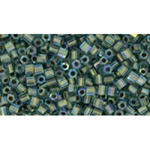 TOHO Hexagon 11/0 Gold-Lined Rainbow Aqua 250gr - TH-11-995