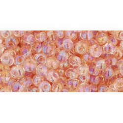 TOHO Magatama 3mm Transparent-Rainbow Rosaline 250gr - TM-03-169